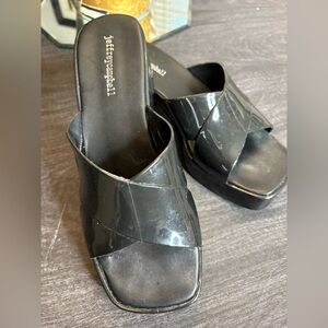 Jeffrey Campbell Glossy Black Platform Shoes